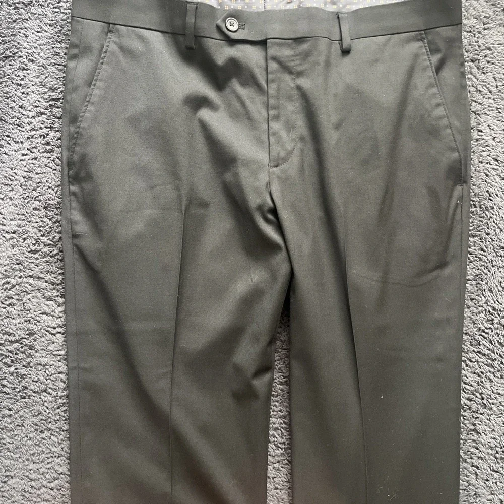 lauren ralph lauren trousers men's 34X30 black total comfort poly blend business